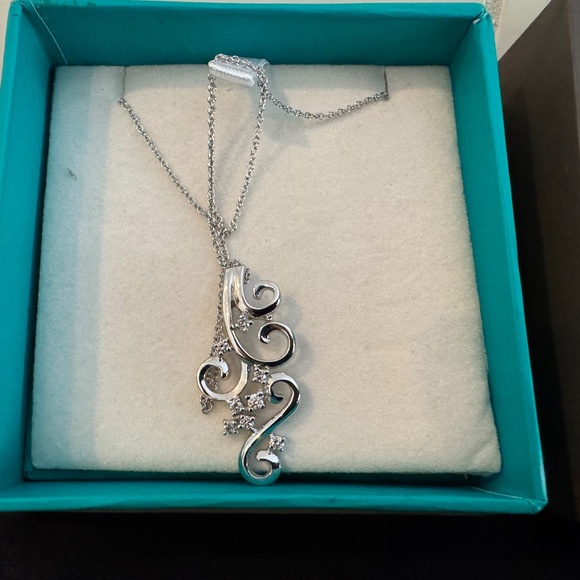 Effy 14K White Gold Diamond Pendant - Picture 3 of 4